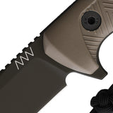 Acta Non Verba Knives P300 Brown GRNPU Sleipner Fixed Blade Knife P300059