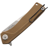Acta Non Verba Pocket Knife Z100 Linerlock Coyote G10 Folding Sleipner Z100012