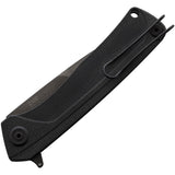 Acta Non Verba Pocket Knife Z100 Linerlock Black Folding Sleipner Blade Z100021