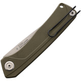 Acta Non Verba Pocket Knife Z200 Linerlock Olive G10 Folding Sleipner Z200009