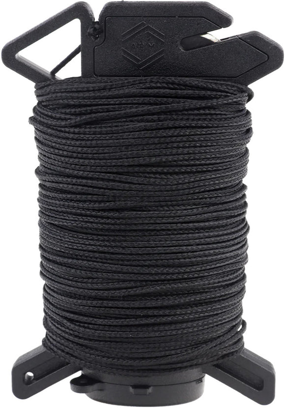 Atwood Rope MFG Ready Rope Micro Cord Black Paracord Spool MRRMS01