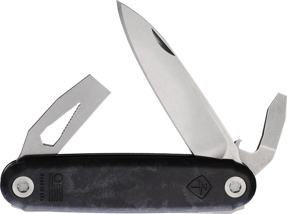 American Service Knife The Jefferson Black Folding Multi-Tool Pocket Knife 001CF