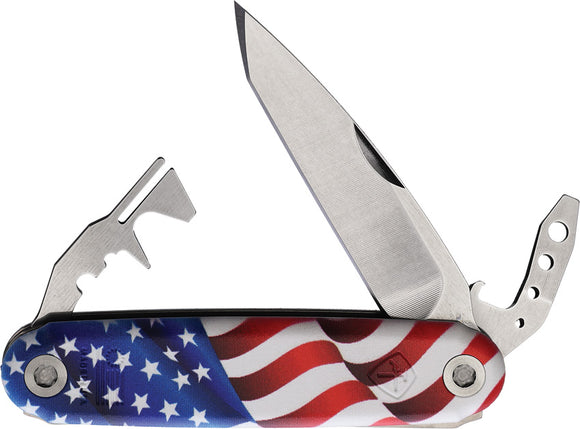 American Service Knife The Washington Folding Multi-Tool Pocket Knife 002FLG