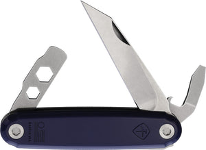 American Service Knife The Iron Sides Blue Folding Multi-Tool Pocket Knife 004BL