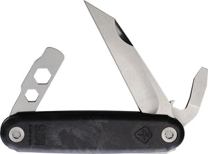 American Service Knife The Iron Sides Black Folding Multi-Tool Pocket Knife 004CF