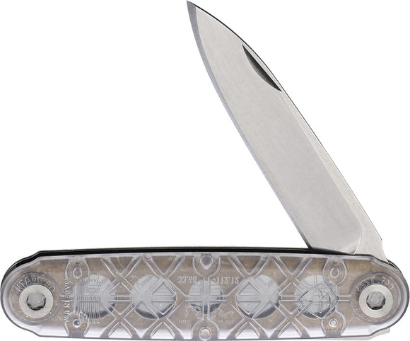 American Service Knife The One Clear Folding Premium Pocket Knife ONECLR