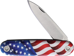 American Service Knife The One Flag Folding Premium Pocket Knife ONEFLG