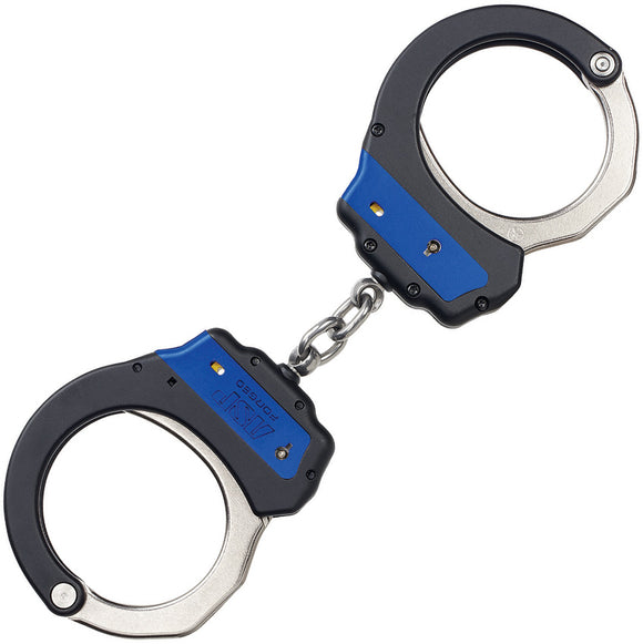 ASP Identifier Ultra Handcuffs Blue Alum w/ Replaceable Lock Assembly 56001