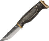 Arctic Legend Handicraft Black Curly Birch Stainless Fixed Blade Knife 016