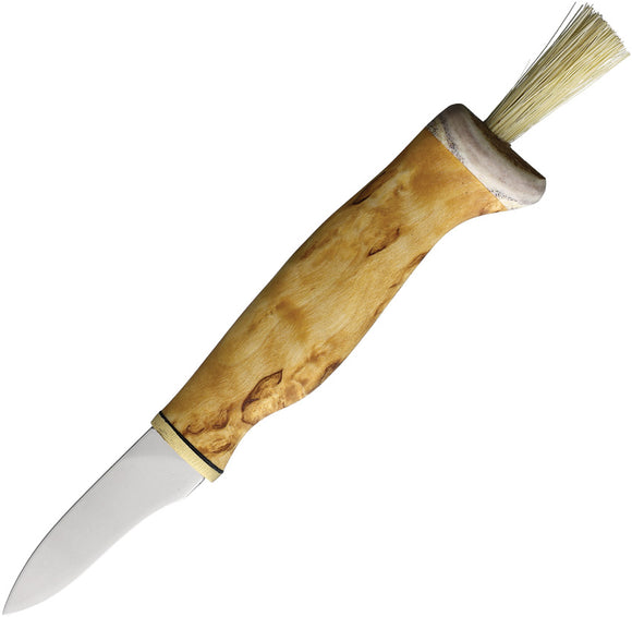 Arctic Legend Mushroom Curly Birch Stainless Steel Fixed Blade Knife 153