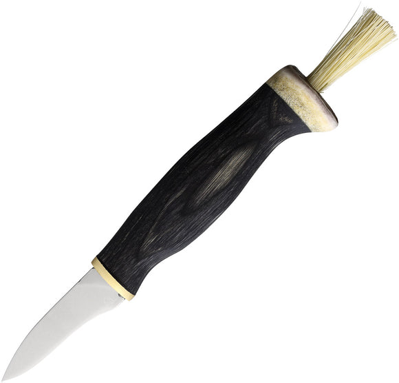Arctic Legend Mushroom Black Birch Stainless Steel Fixed Blade Knife 160