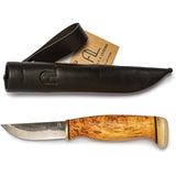 Arctic Legend Handicraft Curly Birch Carbon Steel Fixed Blade Knife 996