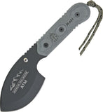 TOPS 9" American Trail Master Fixed Carbon Steel Blade Black Handle Knife