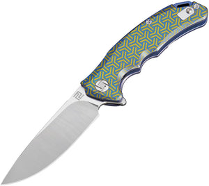 Artisan Tradition Framelock Green Handle S35VN Steel Folding Knife 1702gsbu02