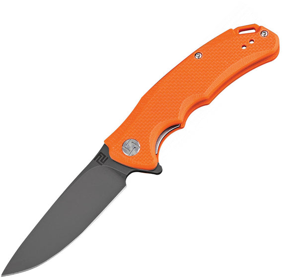 Artisan Tradition Orange G10 Folding Black D2 Steel Pocket Knife 1702PBOE