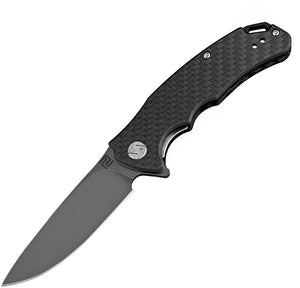 Artisan Small Tradition Carbon Fiber Folding Black D2 Steel Pocket Knife 1702PSBCF