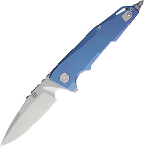 Artisan Predator Framelock Blue Titanium Screwdriver S35VN Steel Knife 1706GBU