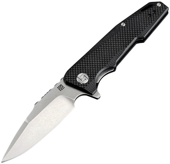 Artisan Cutlery Predator Linerlock G10 Black D2 Steel Folding Knife 1706PSBKF