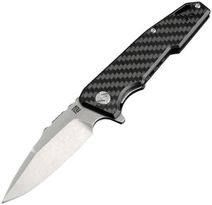 Artisan Cutlery Predator Linerlock Carbon Fiber D2 Steel Folding Knife 1706PSCF