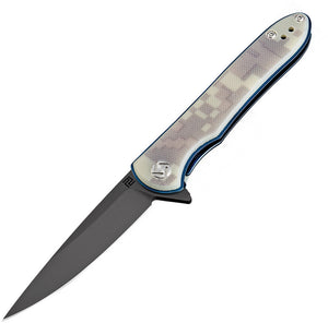 Artisan Shark Digital Camo G10 Folding Black D2 Steel Pocket Knife 1707PBCG