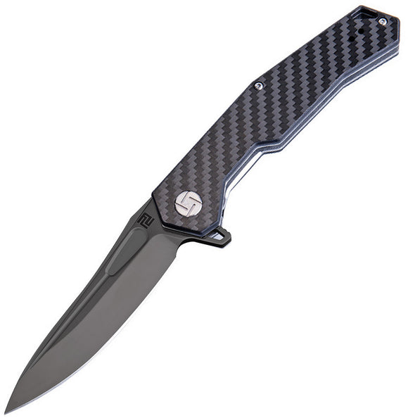 Products Artisan Zumwalt Carbon Fiber Folding Black D2 Steel Pocket Knife 1808PBCF
