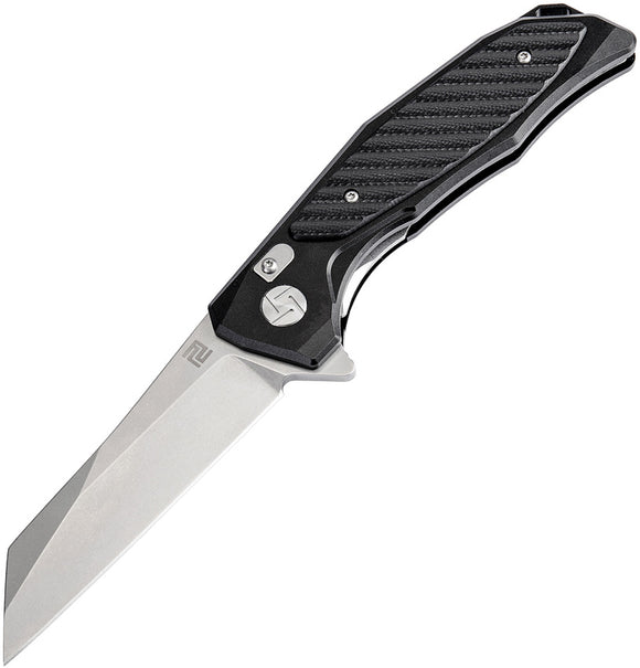 Artisan Falcon Linerlock Black Handle D2 Tool Steel Folding Knife 1809PBBK