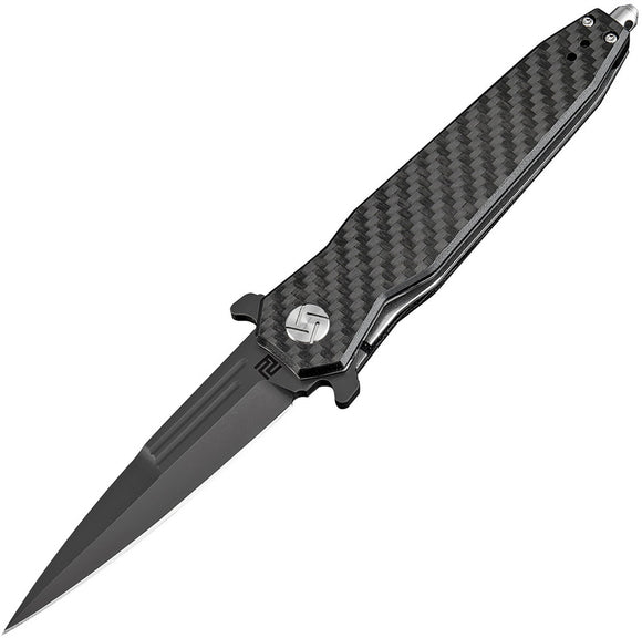 Artisan Hornet Carbon Fiber Folding Black D2 Steel Pocket Knife