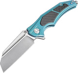 Artisan Apache Framelock Green Titanium Carbon Steel S35VN Steel Knife 1813GGNS