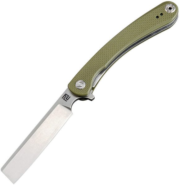 Artisan Orthodox Linerlock Green G10 Folding D2 Steel Pocket Knife 1817PGNF