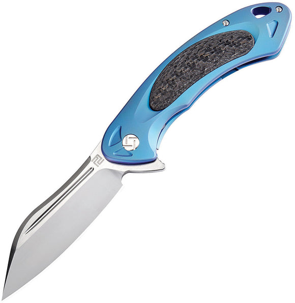Artisan Cutlery Eterno Blue Titanium M390 Framelock Folding Knife