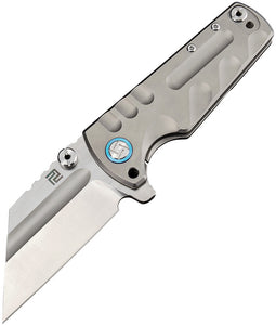 Artisan Proponent Framelock Gray Titanium Folding S35VN Pocket Knife 1820GSGY