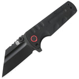 Artisan Proponent 4" Large Linerlock Black G10 Folding Vblack D2 Knife 1820pbbk