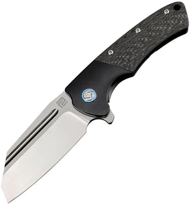 Artisan Mastiff Framelock Black Titanium Folding S35VN Pocket Knife 1824GBKS