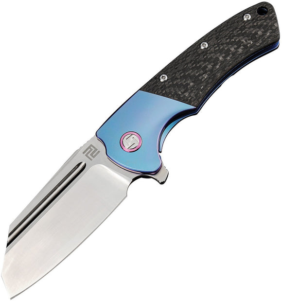 Artisan Mastiff Framelock Blue Titanium Folding S35VN Pocket Knife 1824GBUS