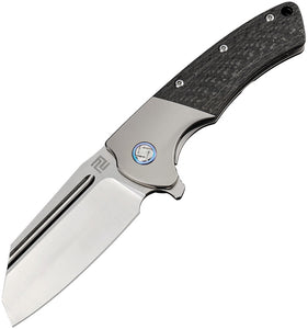 Artisan Mastiff Framelock Gray Titanium Folding S35VN Pocket Knife 1824GGYS