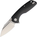 Artisan Wren Smooth Black G10 D2 Folding Pocket Knife 1825PBKC