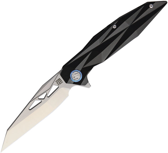 Artisan Black Cygnus Titanium S35VN Folding Pocket Knife 1827GBK