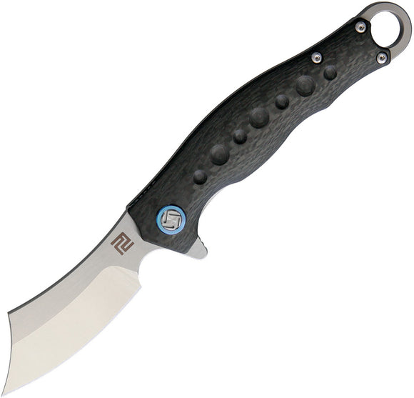 Artisan Corsair Gray Carbon Fiber Folding Pocket Knife 1828GGYS
