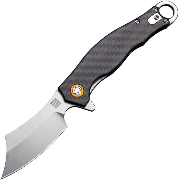 Artisan Corsair Linerlock Black Carbon Fiber Handle Folding Knife 1828PCF