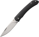 Artisan Biome Slip Joint Black G10 Folding Sandvik 12C27 Pocket Knife 1840PBK