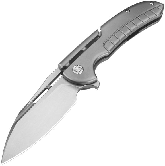 Artisan Valor Pocket Knife Framelock Gray Titanium Folding S35VN Blade 1850GGY