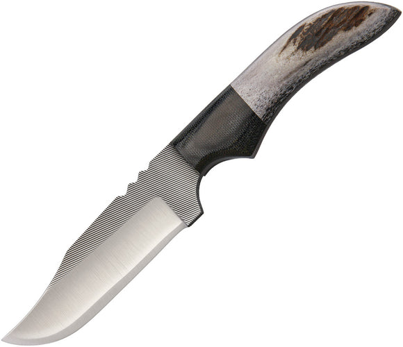 Anza Elk Handles Fixed Blade Knife + Sheath JWK2E