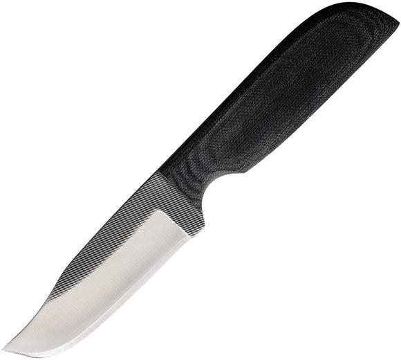 Anza Black Canvas Black Micarta Stainless Fixed Blade Knife w/ Sheath JWKR2M