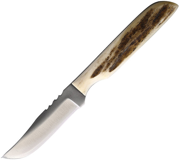 Anza Mini LJ Bone Clip Point Fixed Blade Knife w/ Leather Belt Sheath MLJB
