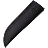 Anza SWAT Black Smooth Micarta Stainless Drop Point Fixed Blade Knife SWATM