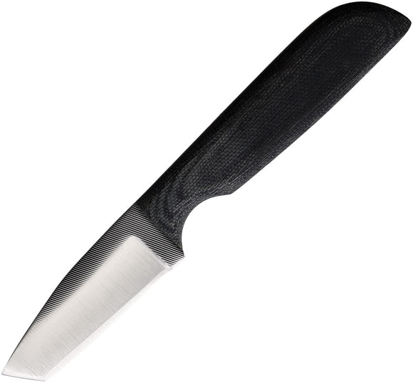 Anza Black Canvas Black Micarta Stainless Fixed Blade Knife w/ Sheath WKR1M