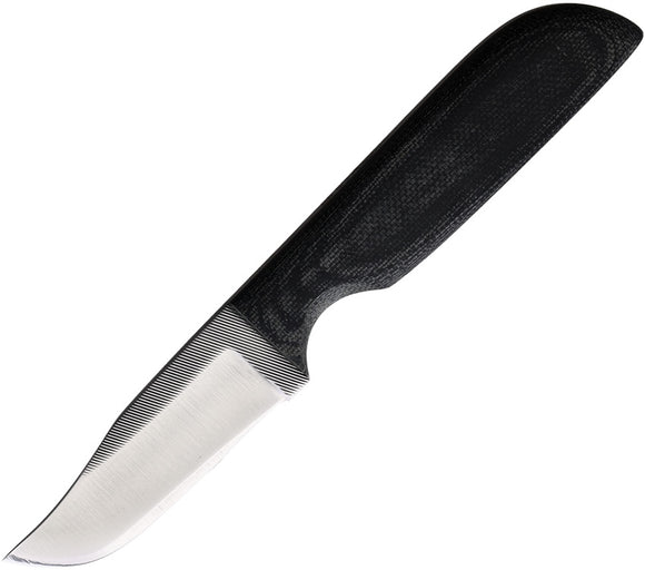 Anza Black Canvas Black Micarta Stainless Fixed Blade Knife w/ Sheath WKR2M
