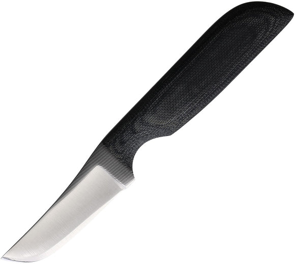 Anza Black Canvas Black Micarta Stainless Fixed Blade Knife w/ Sheath WKR3M