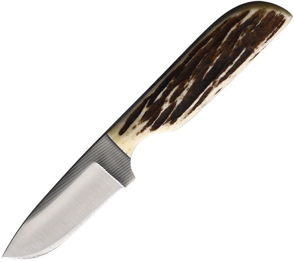 Anza LJ Bone Drop Point Fixed Blade Knife w/ Leather Belt Sheath WKR6LJB