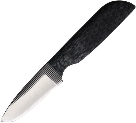 Anza Black Canvas Black Micarta Stainless Fixed Blade Knife w/ Sheath WKR6M